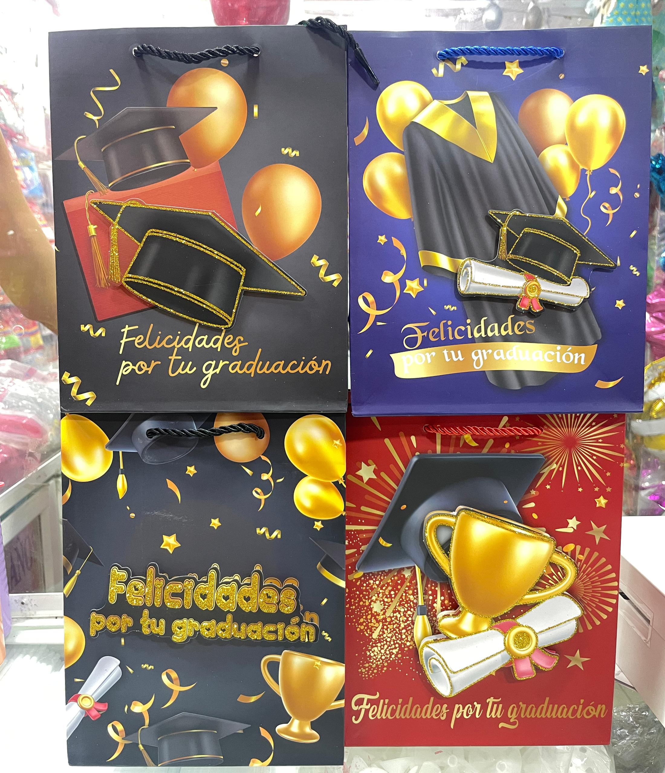 Bolsas Delux 24x18 Graduación Globo x12 unid - Image 2