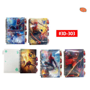 Libretas Spiderman/ Separador #3D-303 P.U