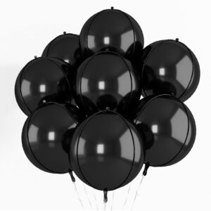 Globos 4D Esferas 20' Negro x6 Unid