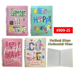 Libretas Letras colores #909-25