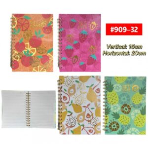 Libretas Frutas #909-32