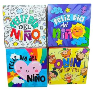 Cajas Sorpresa 17x17 Niños x8 unid