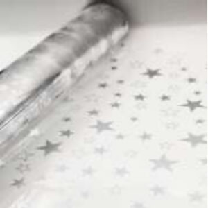 Celofan Estrellas Plateadas x30 metros
