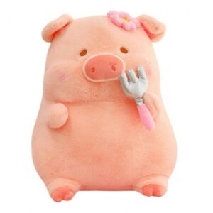 Peluche Cerdito con Tenedor 40cm PS848**