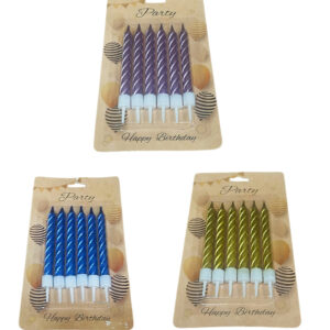 Velas Feliz cumpleaños x6 unid #7226