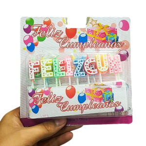 Velas Feliz Cumpleaños x6 unid