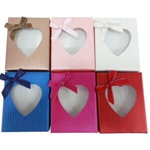 Estuche 7X9 cm Visor Corazón Pastel x12 unid. #CRS2-18