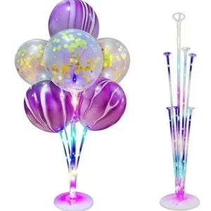 Base para globos 7 palitos c/ luces LED #0448