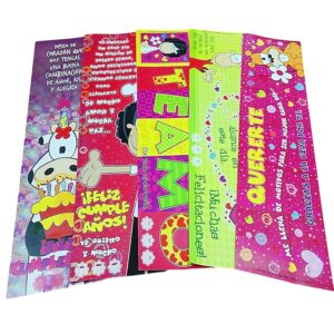 Afiches Detalles Largos x10 unid