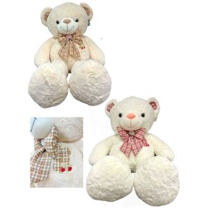 Peluche Oso Lazo Cuadros 100cm PS252**