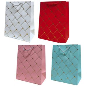 Bolsas Lujo 32×26 Unicolor Cuadros x12 unid