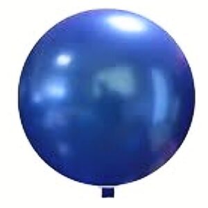 Globos 4D Esferas 20' Azul Marino x6 Unid