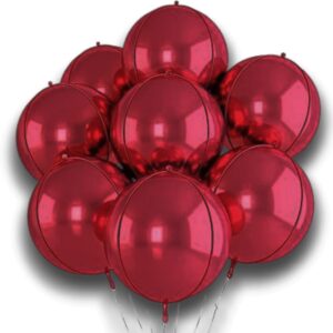 Globos 4D Esferas 20' Vinotinto x6 Unid