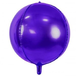 Globos 4D Esferas 20' Morado x6 Unid