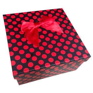 Cajas Duras Negro Lunares Pack 3 unid.