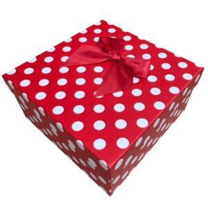 Cajas Duras Rojo Lunares Pack 3 unid.