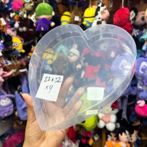 Cajas Corazon Acetato 17x17x4