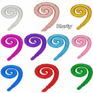 Globo Foil 18' Kurly x12 unid