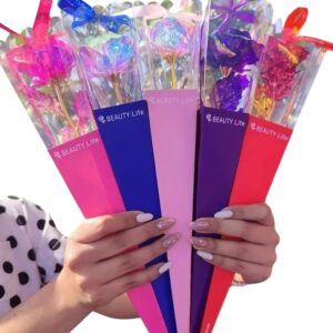 Rosas Artificiales con Luces LED