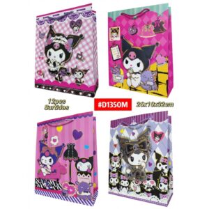 Bolsas Personajes 26x32x10 Kuromi x12 unid