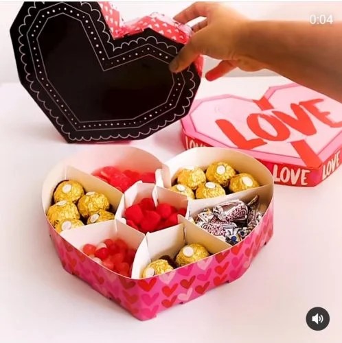 Cajas Dulcera en forma de corazón x4 unid - Image 2