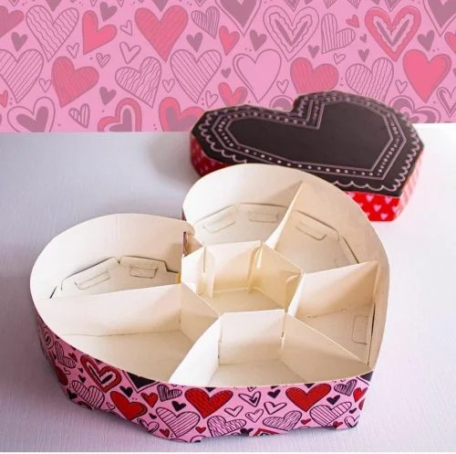 Cajas Dulcera en forma de corazón x4 unid - Image 3