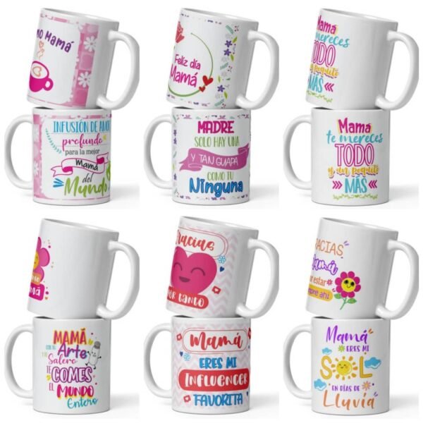 Tazas para mamá x12 unid