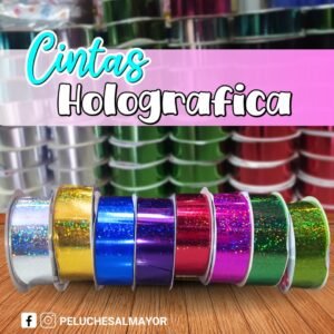 Cintas holograficas 30mm x 25 mtrs x12 unid