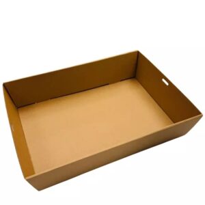 Bandeja de Cartón Kraft x12 unid