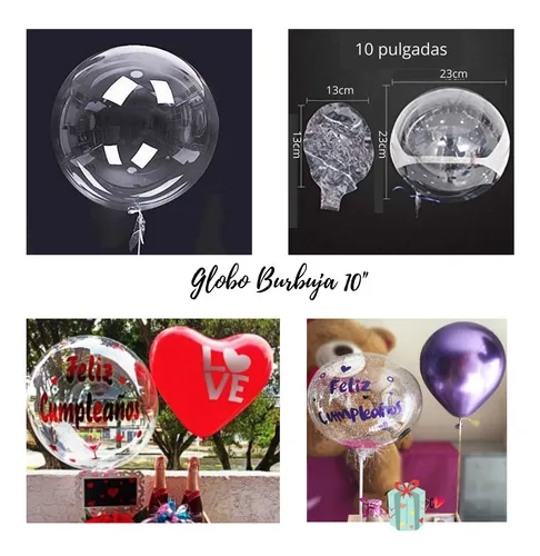Globos Burbuja 10 pulg. x10 unid - Image 4