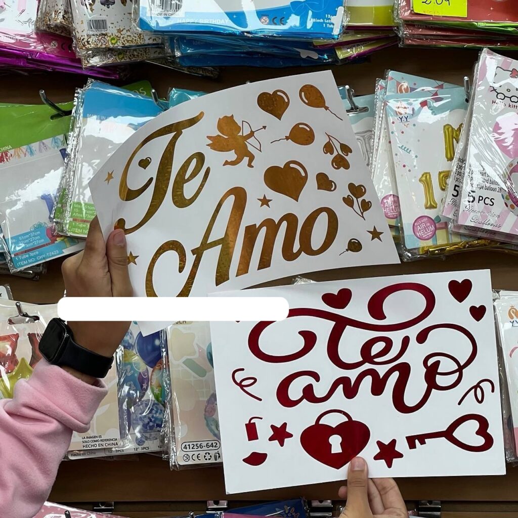 Stickers Te Amo / Te Quiero x12 unidades – Peluchesalmayor.com.ve