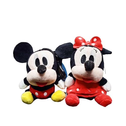 Llaveros de Peluches de Mickey y Minnie