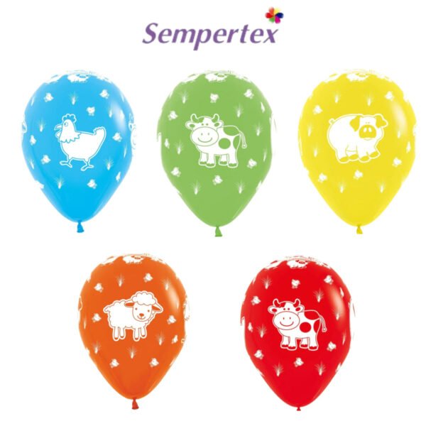 Globos Sempertex R12 Animales/Granja x12unid