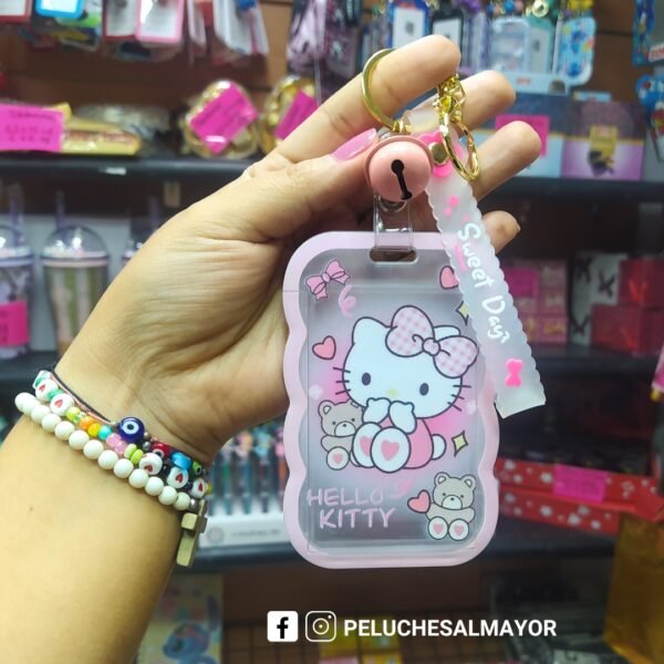 Porta Carnet Llavero Kitty x12 unid.