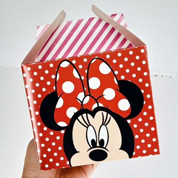 Cajas de Cotillón Med. Minnie2 x6 unid