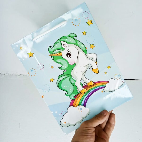 Bolsas de Regalo Med. Unicornio x12 unid.