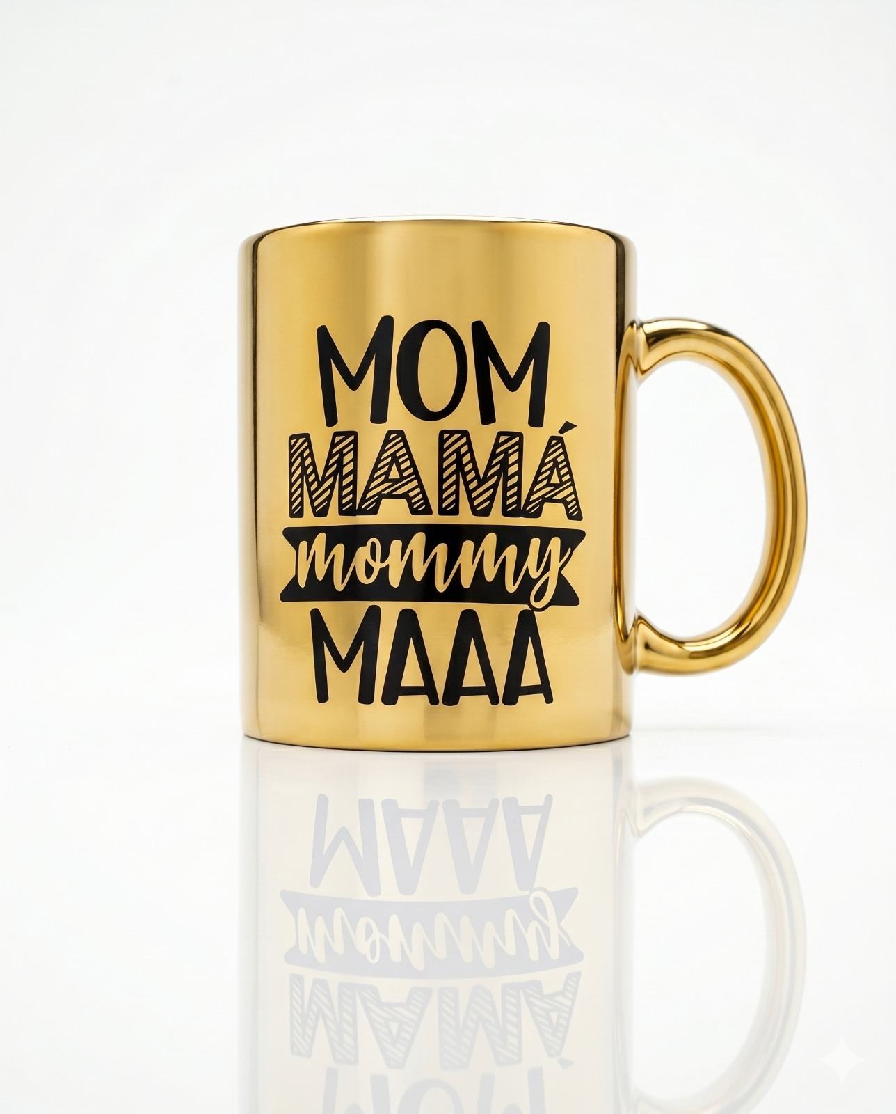Tazas Espejo Dorados para Mamá x4 unid - Image 8