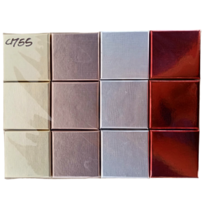 Estuches de Anillo 5×5 Unicolor Met. x12unid