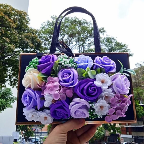 Cartera de Rosas Petalos de Jabón