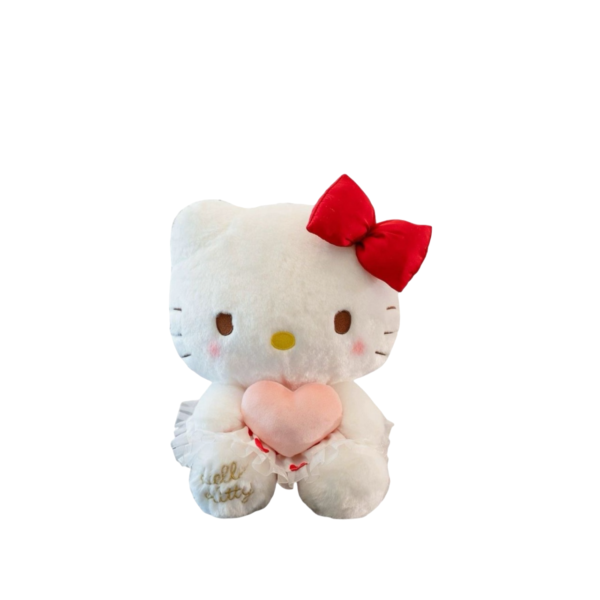 Peluches Kitty Vestido y Corazón 25cm PS238