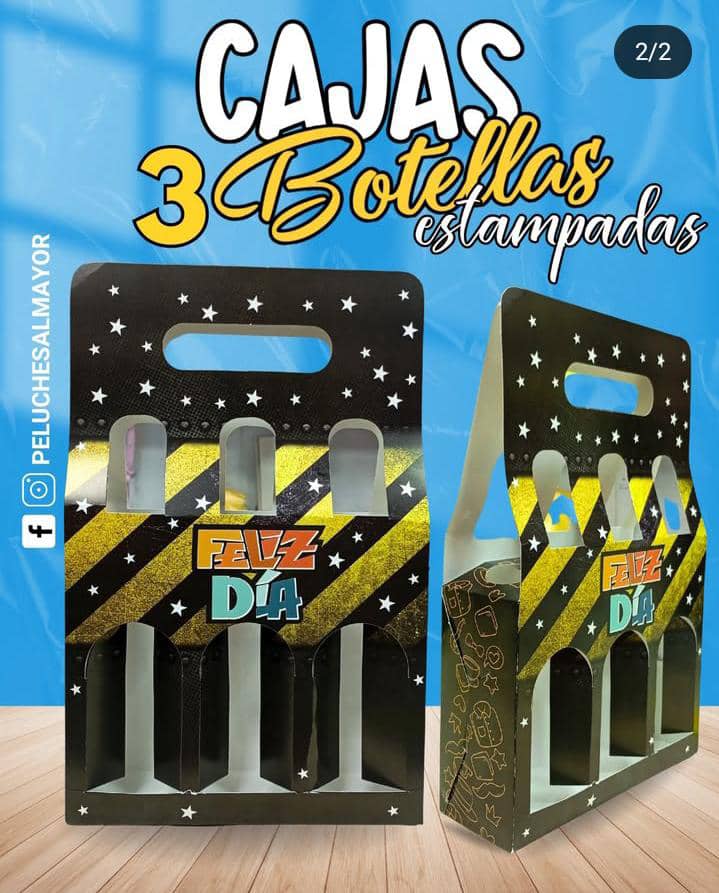 Cajas Trio Botellas Caballero x6 unid. - Image 3