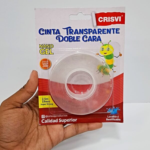 Cinta Doble Cara Nano Gel 2,50 metros - Image 2