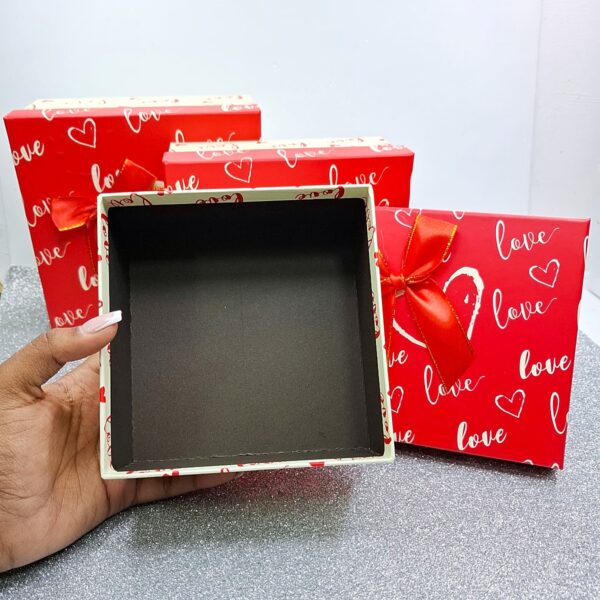 Cajas Duras Cuadradas Love Pack x3 - Image 3