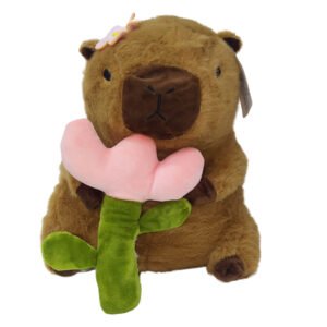 Peluches Capibara c/flor 30 cm #ISB-57