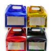 Cajas cotillon Metalica c/vIsor x10 unid