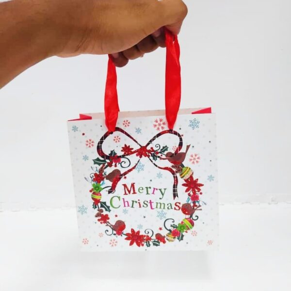Bolsas Navidad Delux 15x12 Blanco x12 unid - Image 4