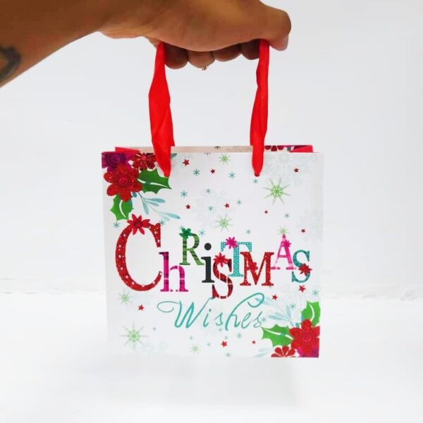 Bolsas Navidad Delux 15x12 Blanco x12 unid - Image 3