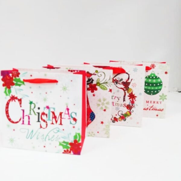 Bolsas Navidad Delux 15x12 Blanco x12 unid - Image 2