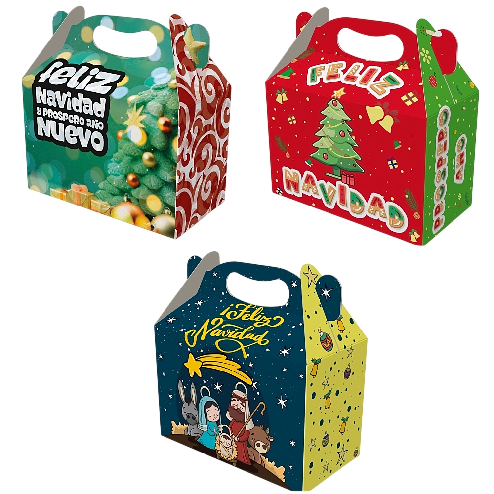 Cajas Cotillon Navidad2 x12 unid