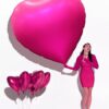 Globo Foil 63'' Corazon Fucsia